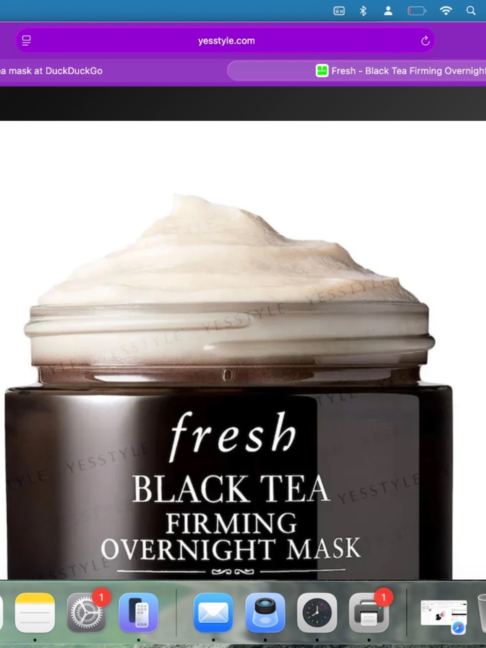 fresh black tea instant perfecting mask